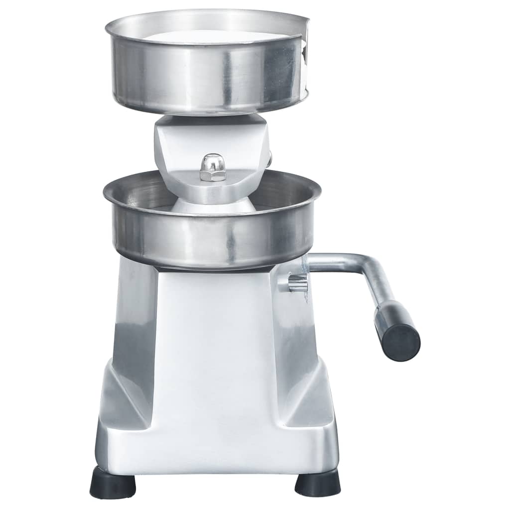 Berkfield Hamburger Press Machine with 500 Patty Papers Aluminium 10 cm
