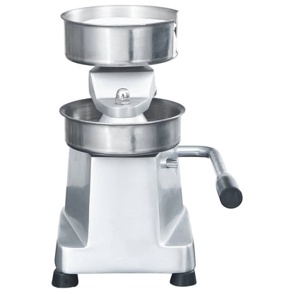 Berkfield Hamburger Press Machine with 500 Patty Papers Aluminium 10 cm