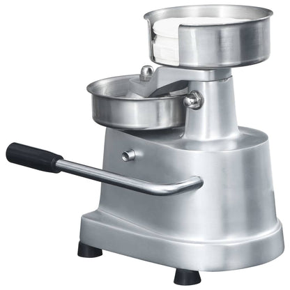 Berkfield Hamburger Press Machine with 500 Patty Papers Aluminium 10 cm