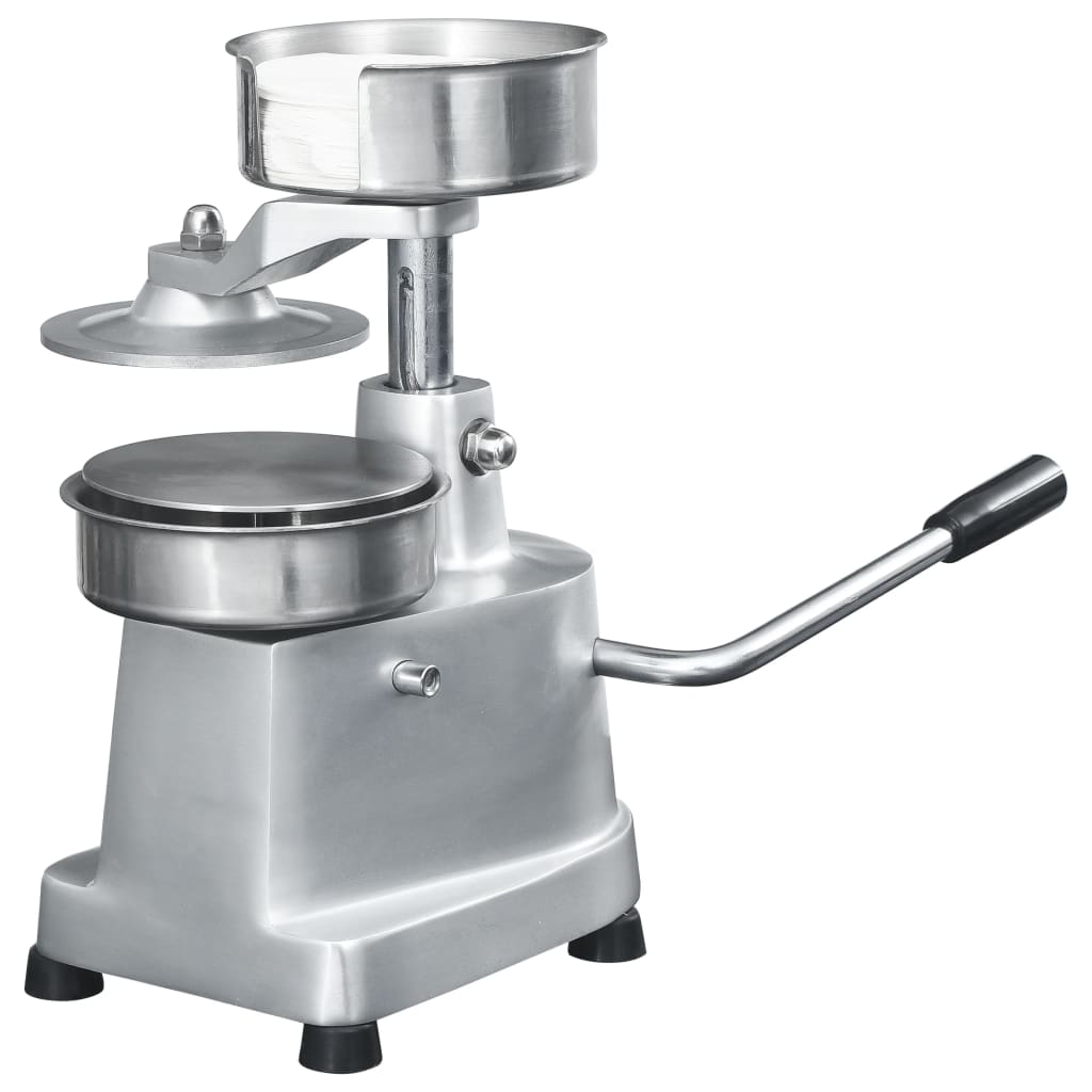 Berkfield Hamburger Press Machine with 500 Patty Papers Aluminium 10 cm