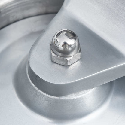 Berkfield Hamburger Press Machine with 500 Patty Papers Aluminium 10 cm