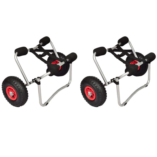 Berkfield Kayak Trolleys 2 pcs Aluminium