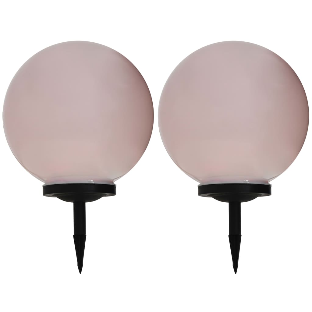 Berkfield Outdoor Solar Lamps 2 pcs LED Spherical 40 cm RGB