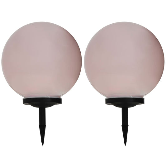 Berkfield Outdoor Solar Lamps 2 pcs LED Spherical 40 cm RGB