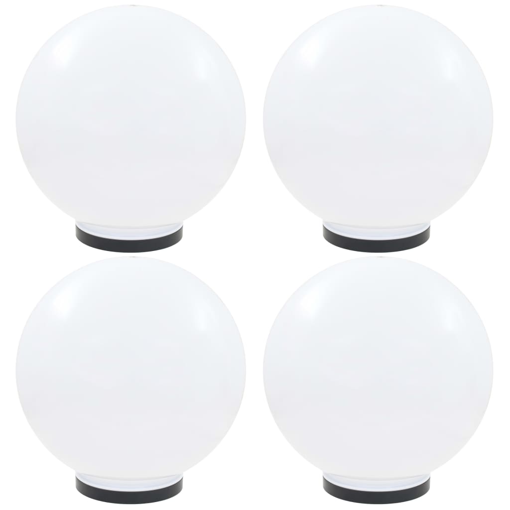 Berkfield LED Bowl Lamps 4 pcs Spherical 40 cm PMMA