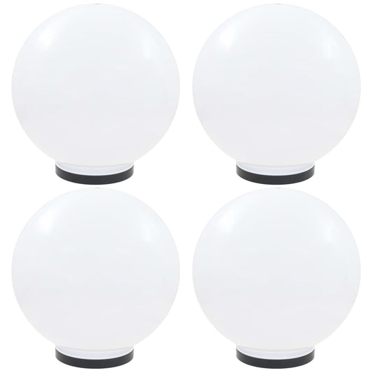 Berkfield LED Bowl Lamps 4 pcs Spherical 40 cm PMMA