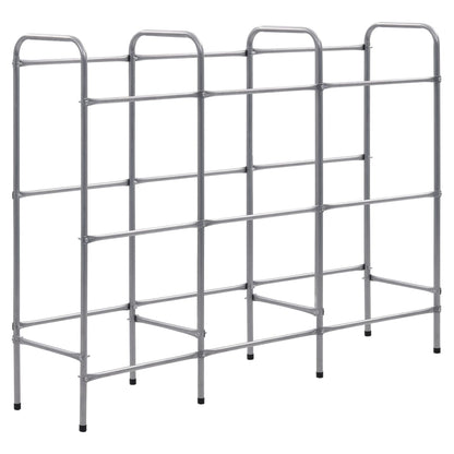 Berkfield Storage Shelf for 9 Crates Silver 145x33x116 cm Steel