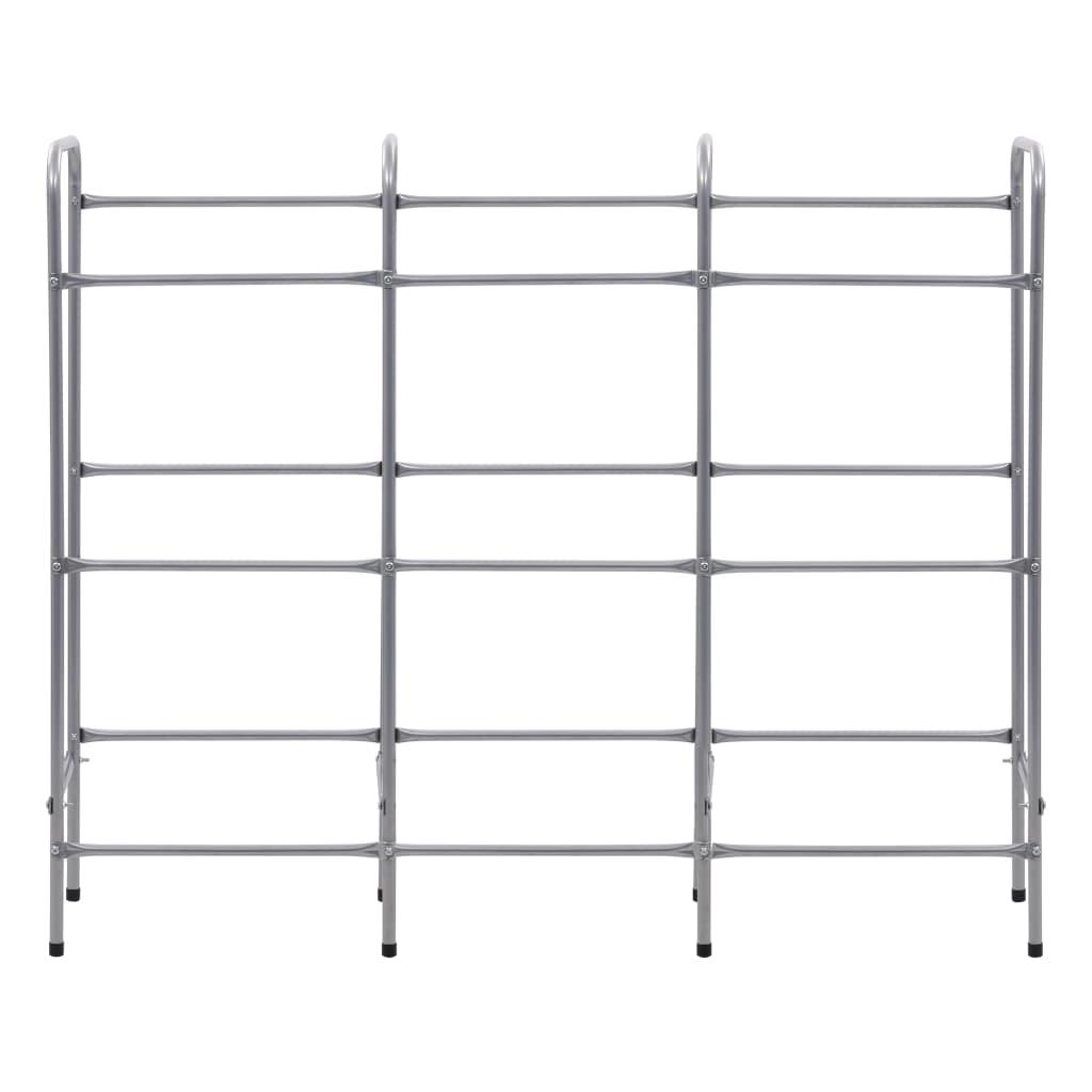 Berkfield Storage Shelf for 9 Crates Silver 145x33x116 cm Steel