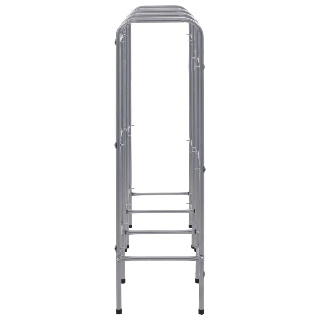Berkfield Storage Shelf for 9 Crates Silver 145x33x116 cm Steel