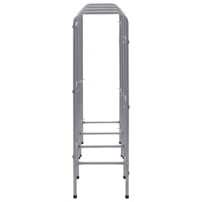 Berkfield Storage Shelf for 9 Crates Silver 145x33x116 cm Steel