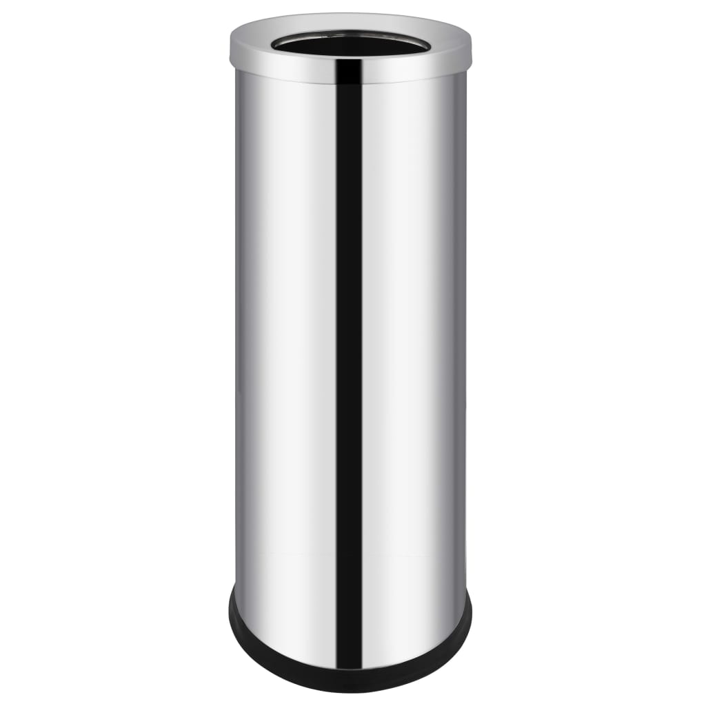 Berkfield Waste Bin Hotel Stainless Steel 32 L