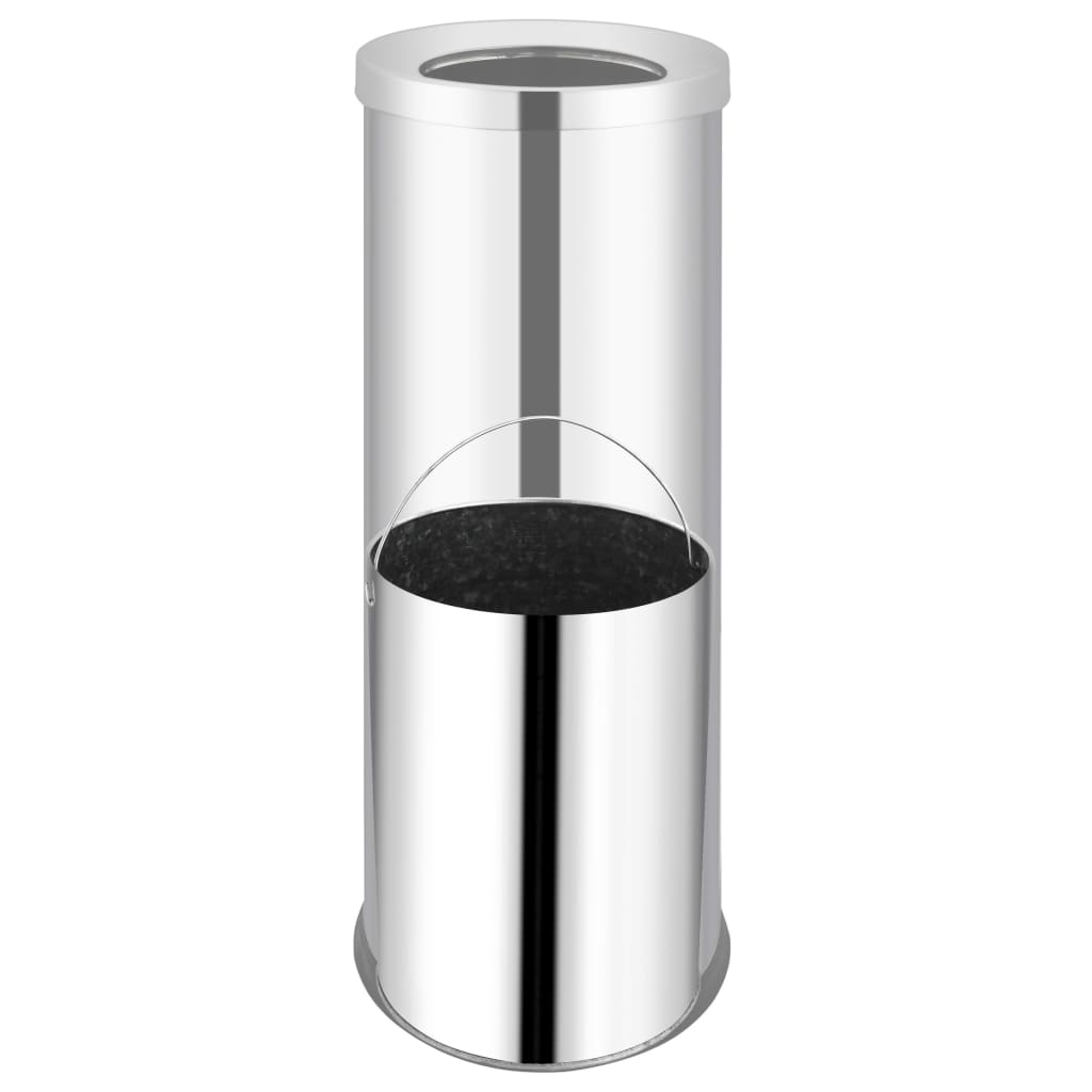 Berkfield Waste Bin Hotel Stainless Steel 32 L