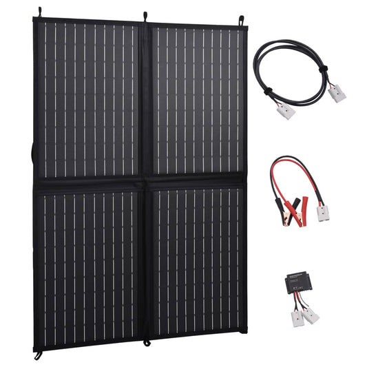 Berkfield Foldable Solar Panel Charger 100 W 12 V