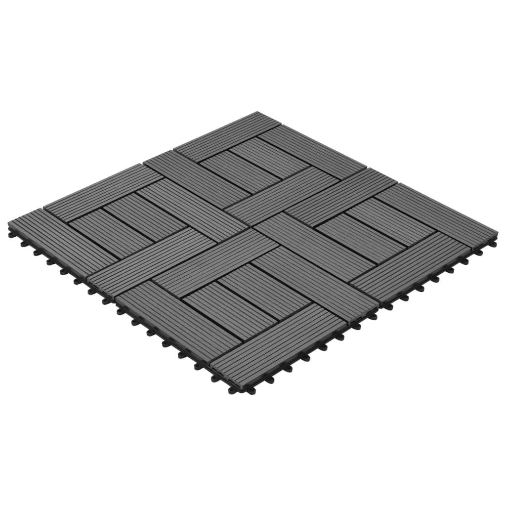 Berkfield 22 pcs Decking Tiles 30x30 cm 2 sqm WPC Grey