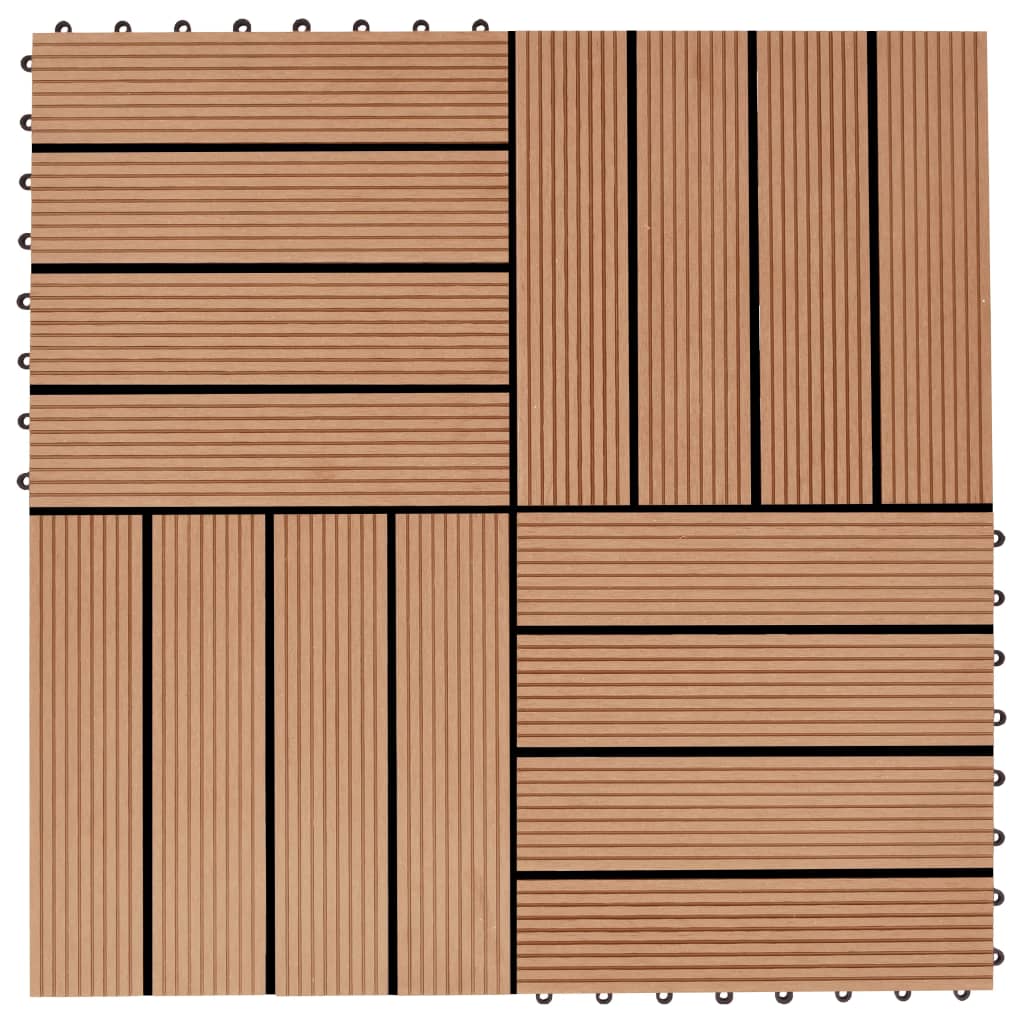 Berkfield 22 pcs Decking Tiles 30x30cm 2 sqm WPC Grey