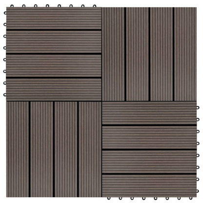 Berkfield 22 pcs Decking Tiles 30x30cm 2 sqm WPC Brown
