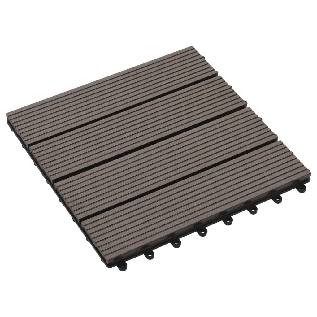 Berkfield 22 pcs Decking Tiles 30x30cm 2 sqm WPC Brown