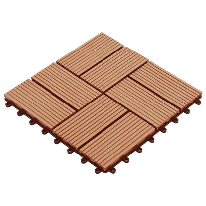 Berkfield 22 pcs Decking Tiles 30x30 cm 2 sqm WPC Teak Colour