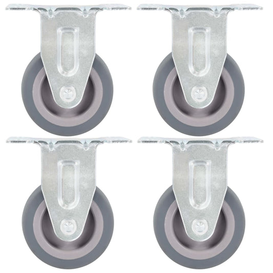 Berkfield 16 pcs Fixed Casters 50 mm