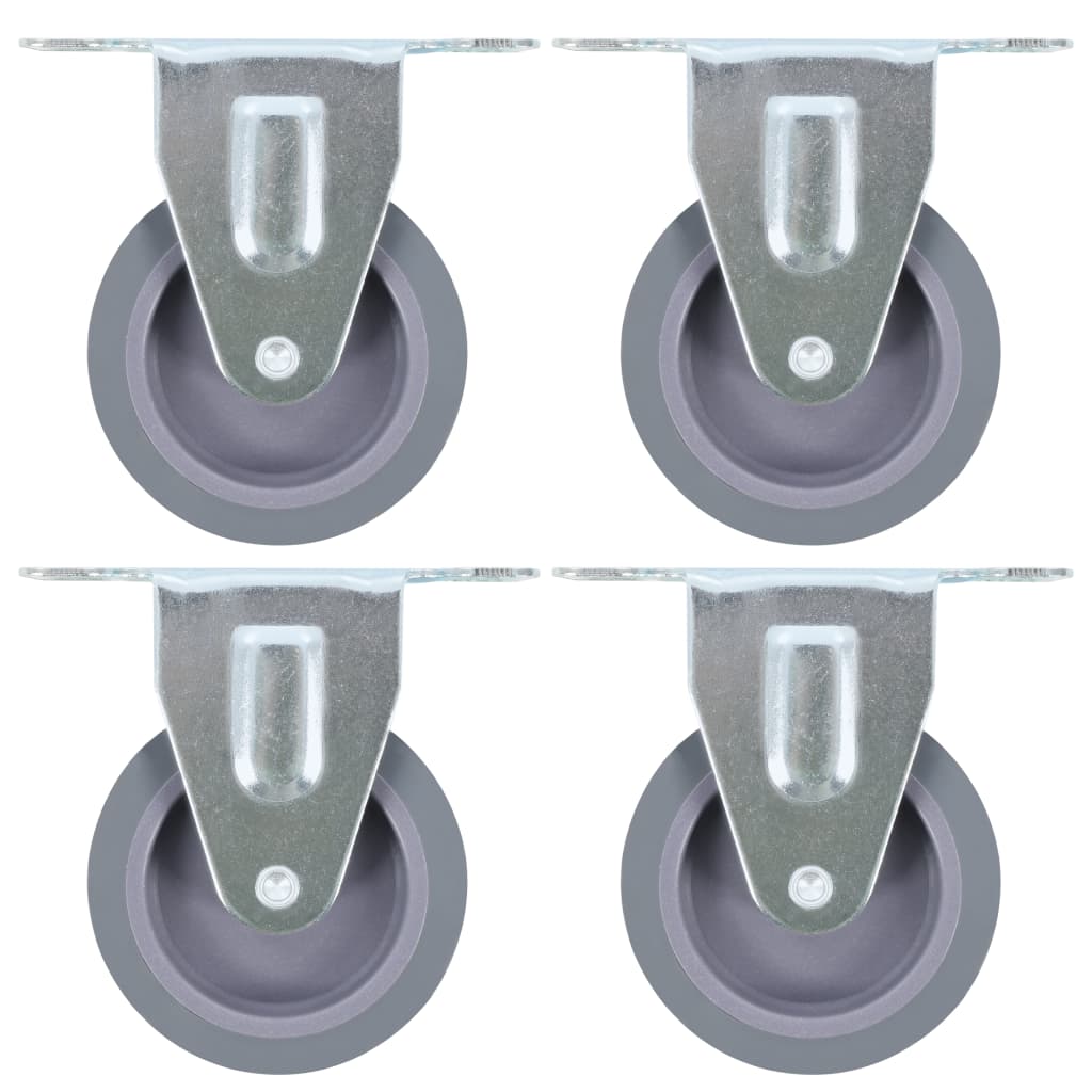 Berkfield 8 pcs Fixed Casters 75 mm