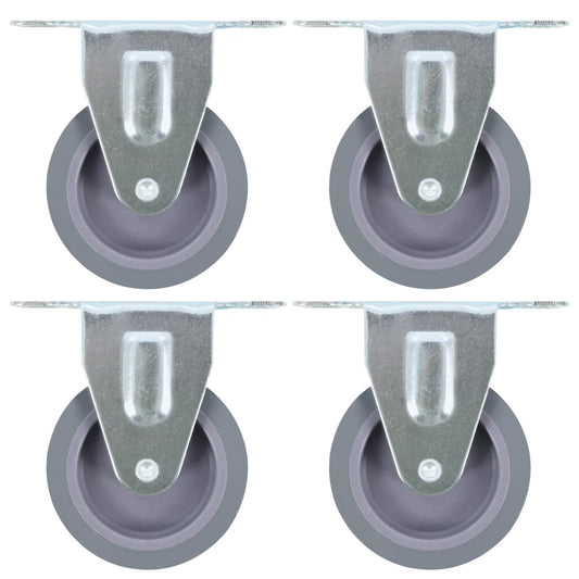 Berkfield 8 pcs Fixed Casters 75 mm