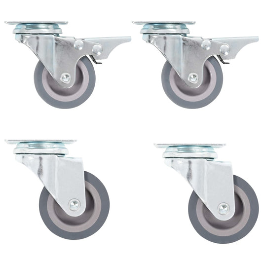 Berkfield 12 pcs Swivel Casters 50 mm
