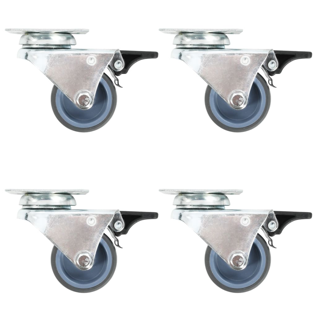 Berkfield 32 pcs Twin-wheel Swivel Casters 50 mm