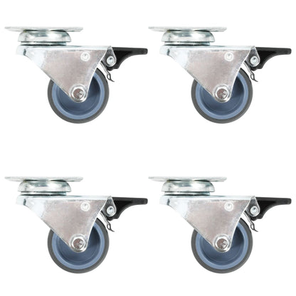 Berkfield 32 pcs Twin-wheel Swivel Casters 50 mm