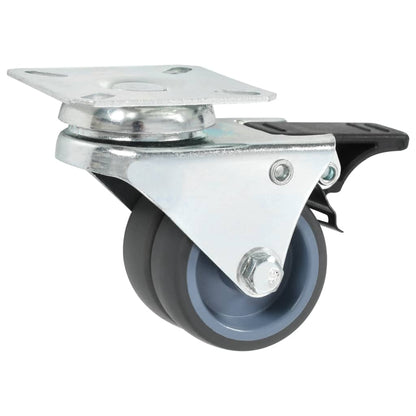 Berkfield 32 pcs Twin-wheel Swivel Casters 50 mm