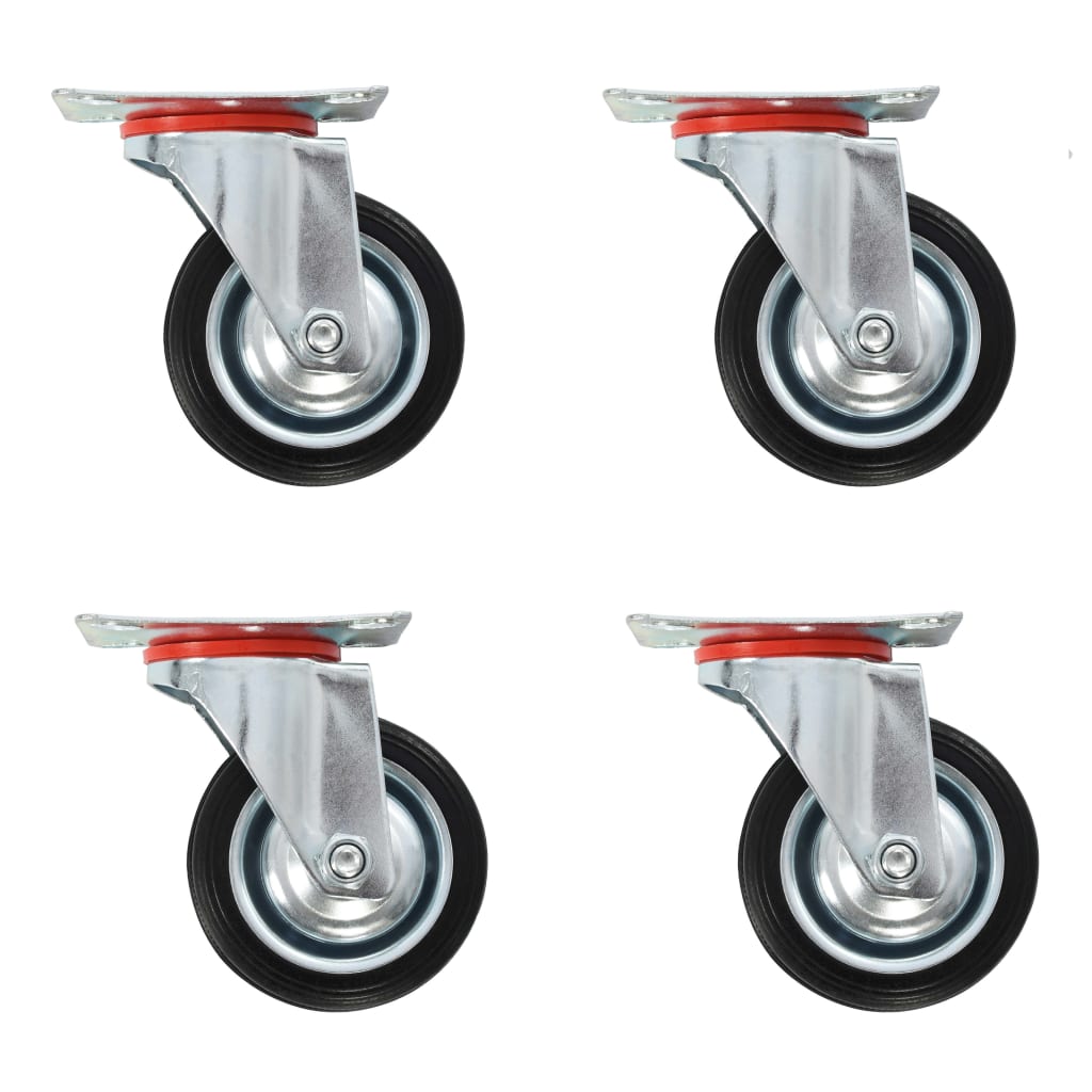 Berkfield 8 pcs Swivel Casters 75 mm