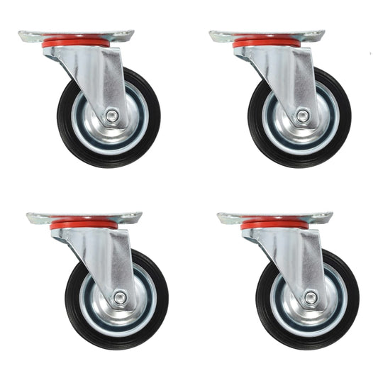 Berkfield 12 pcs Swivel Casters 75 mm