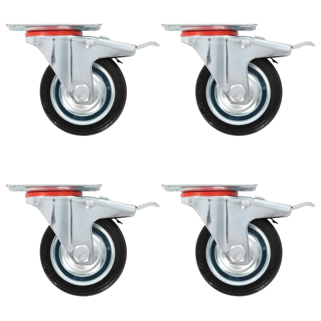 Berkfield 8 pcs Swivel Casters 75 mm