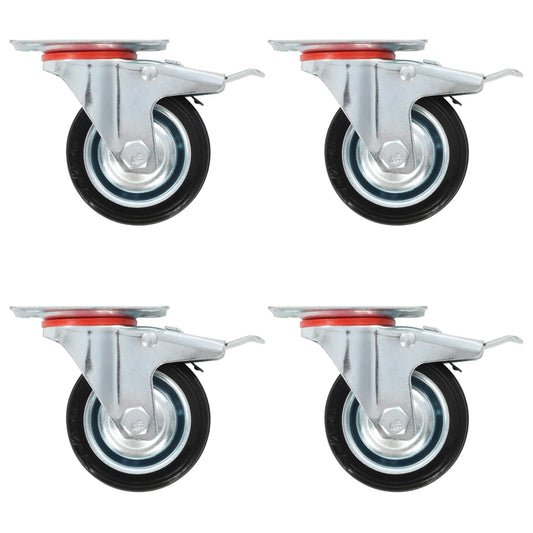 Berkfield 12 pcs Swivel Casters 75 mm