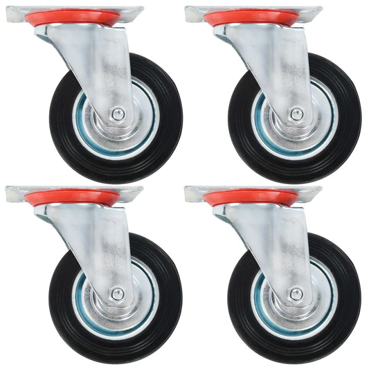 Berkfield 8 pcs Swivel Casters 100 mm