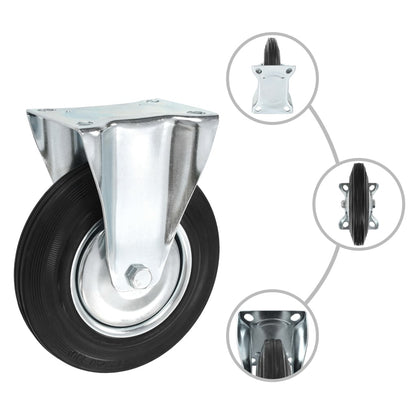 Berkfield 16 pcs Fixed Casters 200 mm