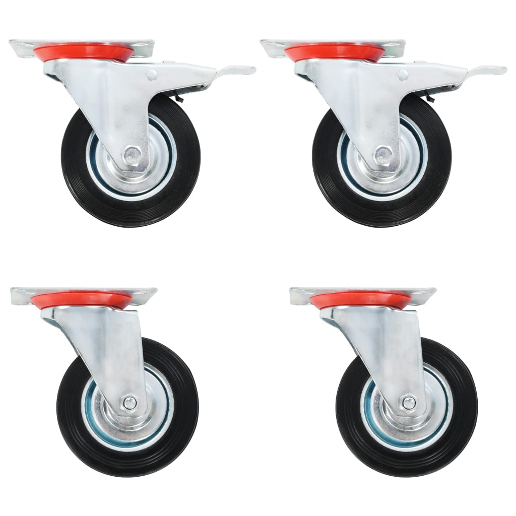 Berkfield 12 pcs Swivel Casters 100 mm