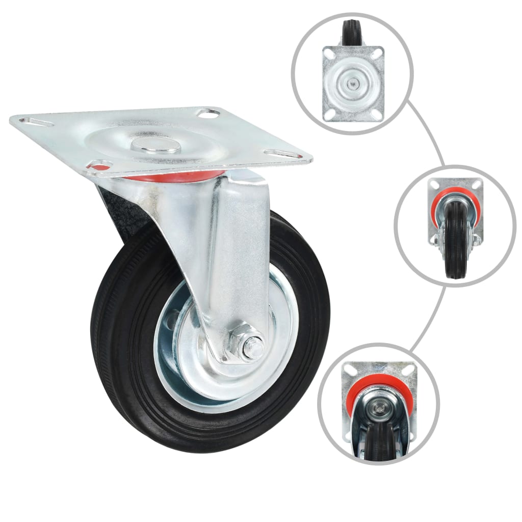 Berkfield 12 pcs Swivel Casters 100 mm