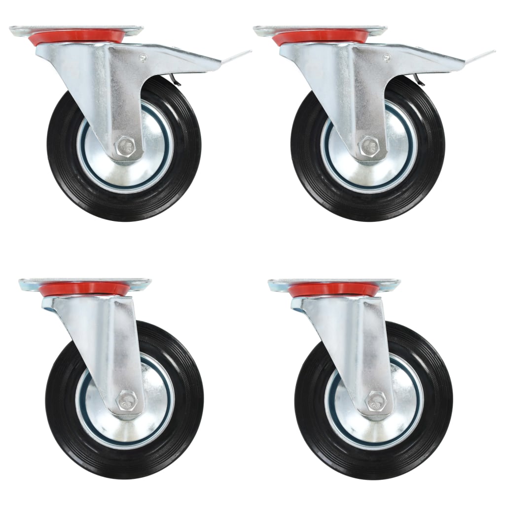 Berkfield 8 pcs Swivel Casters 160 mm