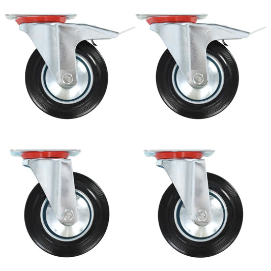 Berkfield 12 pcs Swivel Casters 160 mm