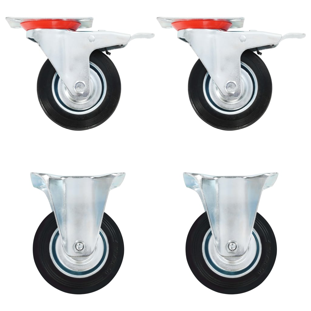 Berkfield 8 pcs Casters 100 mm
