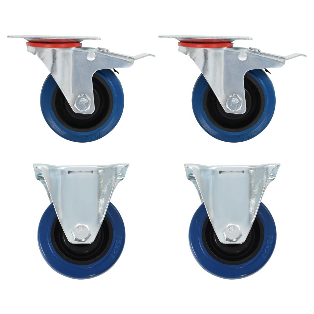 Berkfield 16 pcs Casters 75 mm