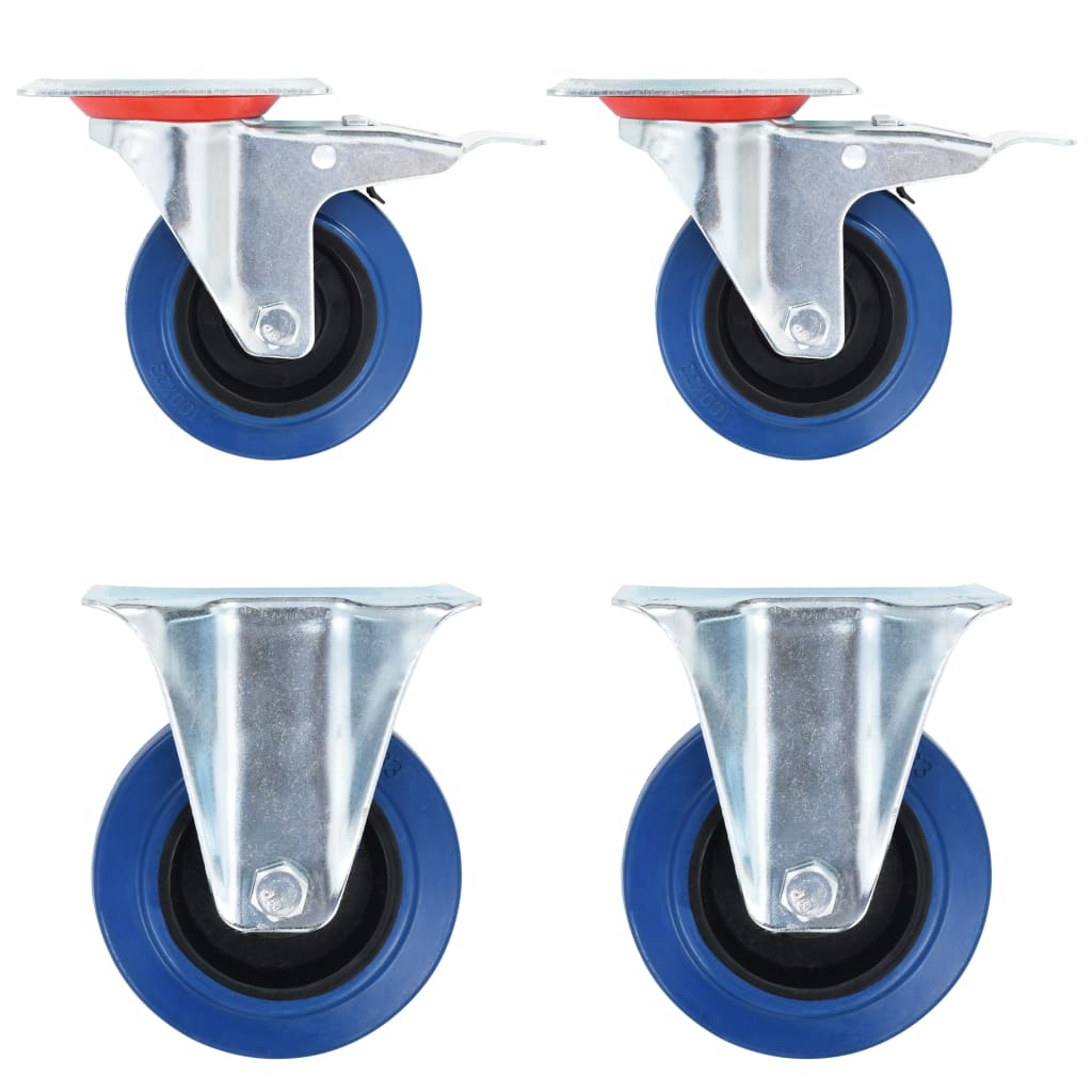 Berkfield 16 pcs Casters 100 mm