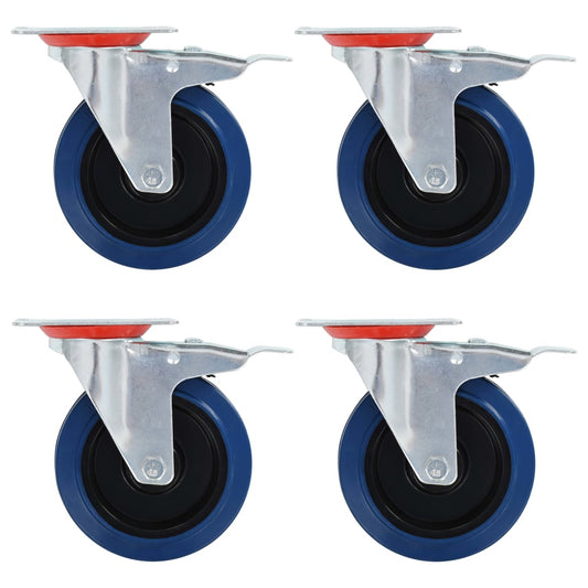 Berkfield 8 pcs Swivel Casters 125 mm