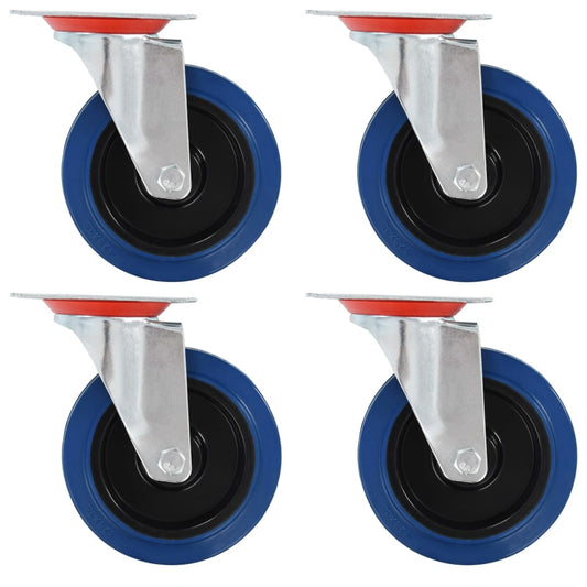 Berkfield 8 pcs Swivel Casters 125 mm
