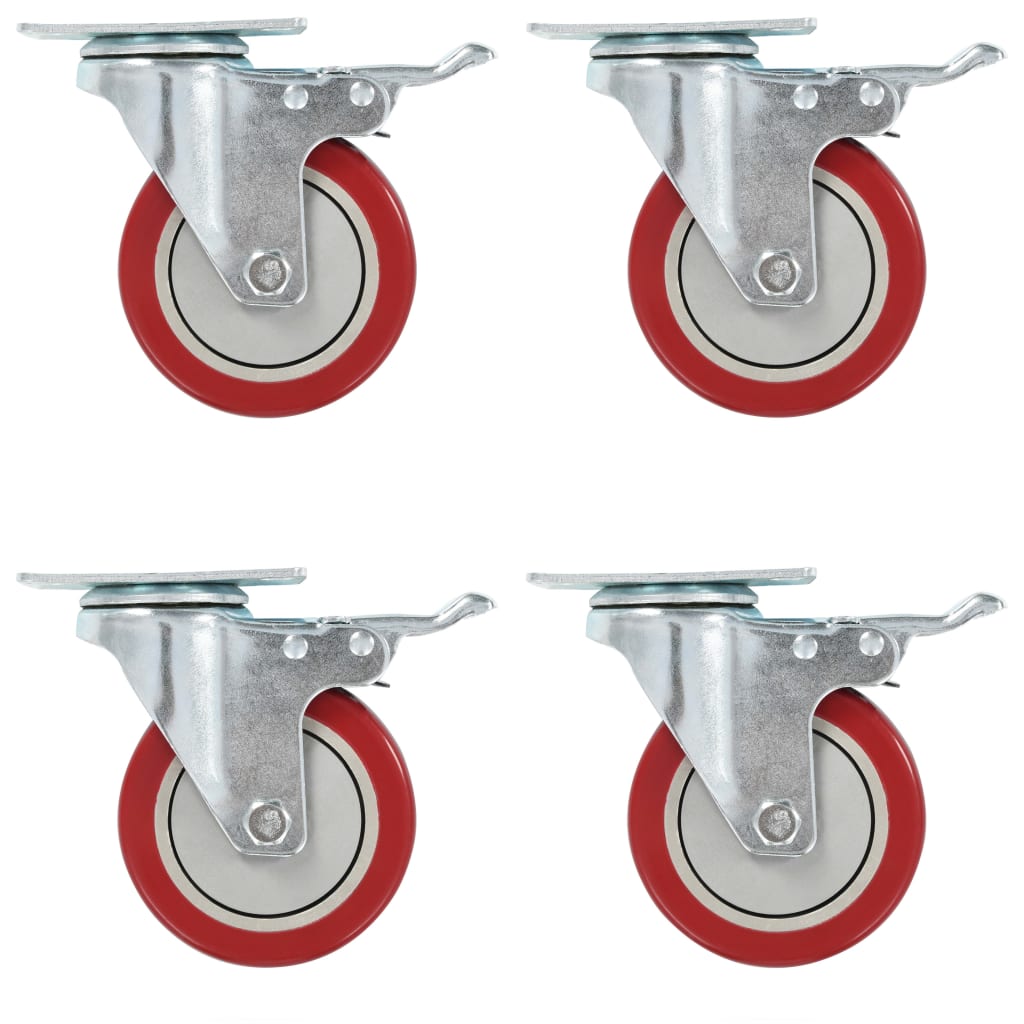 Berkfield 8 pcs Swivel Casters 100 mm