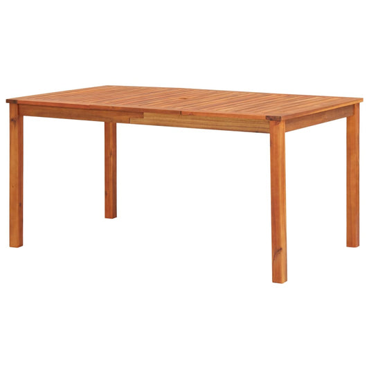 Berkfield Garden Table 150x90x74 cm Solid Acacia Wood