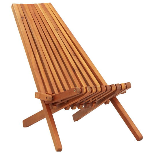 Berkfield Folding Outdoor Lounge Chair Solid Acacia Wood