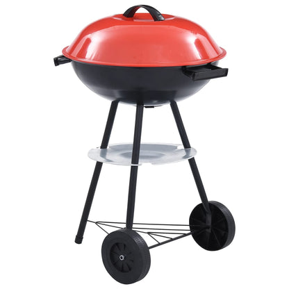 Berkfield Portable XXL Charcoal Kettle BBQ Grill with Wheels 44 cm