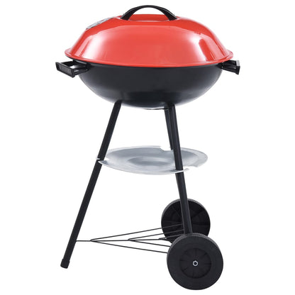 Berkfield Portable XXL Charcoal Kettle BBQ Grill with Wheels 44 cm