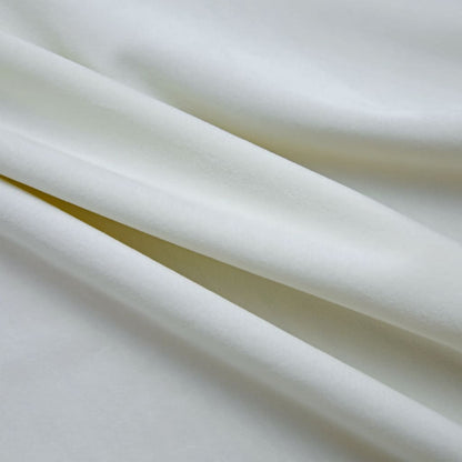 Berkfield Blackout Curtains with Rings 2 pcs Velvet Cream 140x225 cm